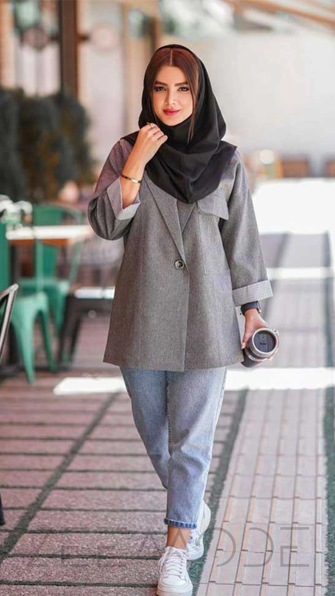 استایل دانشجویی با شلوار مام استایل