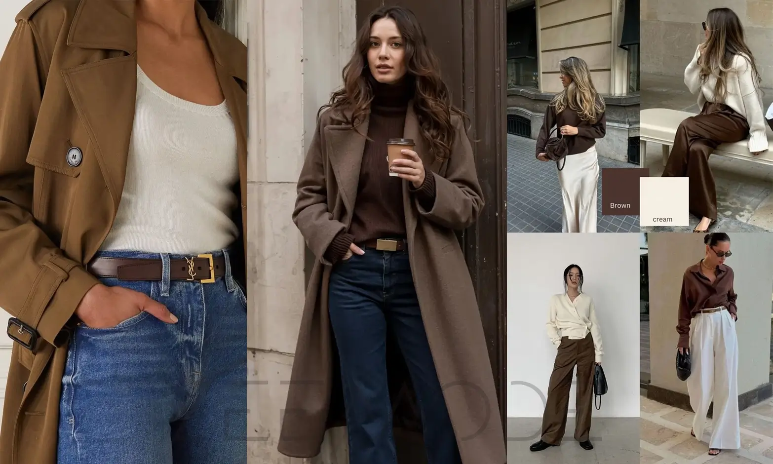 ست کردن با رنگ قهوه ای