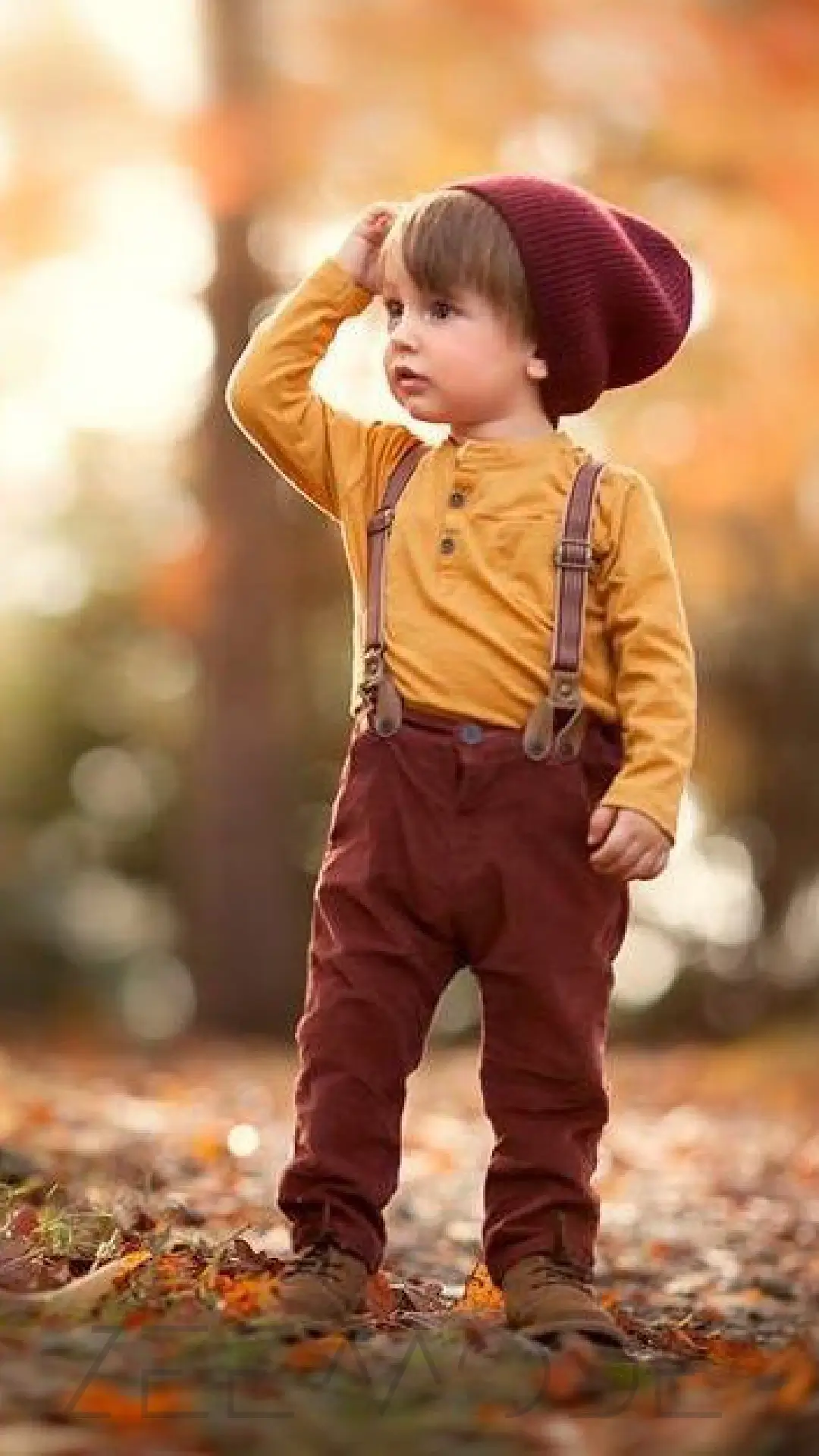 استایل پاییزی کودکانه