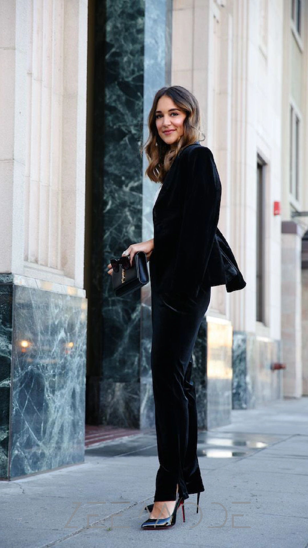 Pairing high heels with pants
